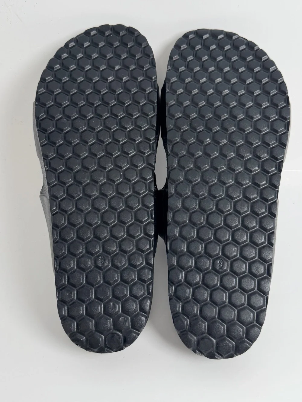 Goodfellow & Co Black Dual-Buckle Slide Sandals